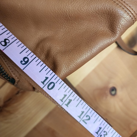 Aimee Kestenberg Tan 100% Leather Backpack Bag Purse Minimalist Classic Minimal